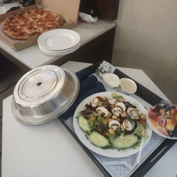 Peppermill Reno - Garden side salad, fresh fruit and whole pizza! Delicious - Casinos Near Me - Reno, Nevada Peppermill Reno - Garden side salad, fresh fruit and whole pizza! Delicious - Casinos Near Me - Reno, Nevada