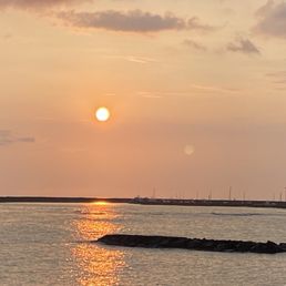 Sunset view at dinner Sunset view at dinner