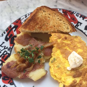 Dada - Wild mushroom omelet! Pretty classic and simple with literately a mashed potato on the side. - New American Near Me - Delray Beach, Florida