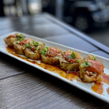 Rice - Crunchy Dynamite Roll (vegan) - Japanese Near Me - Manhattan Beach, California Rice - Crunchy Dynamite Roll (vegan) - Japanese Near Me - Manhattan Beach, California