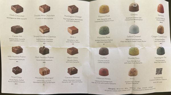 Menu photo 1 andSons Chocolates Beverly Hills, CA