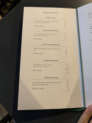 Menu photo 5 Paradiso Barcelona, B