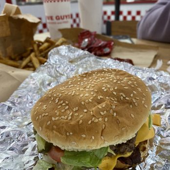 Five Guys - a hamburger and french fries - Burgers Near Me - Nashville, Tennessee