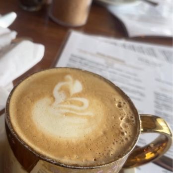 Aeirloom Bakery - Caramel Hot Latte - New American Near Me - Los Angeles, California