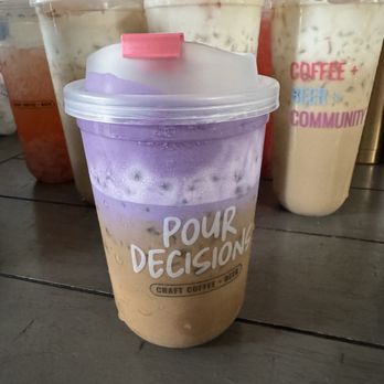 Pour Decisions Craft - Ube... new lids... - Coffee & Tea Near Me - San Jose, California