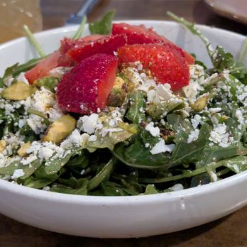 Larch - Rhubarb and strawberry salad - Pasta Shops Near Me - Leavenworth, Washington