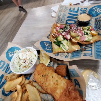 The Fish Joint - Another pix of the incredible Ahi Tuna nachos and Fish & Chips. Amazingly just caught seafood cooked to perfection! - Seafood Near Me - Coconut Creek, Florida The Fish Joint - Another pix of the incredible Ahi Tuna nachos and Fish & Chips. Amazingly just caught seafood cooked to perfection! - Seafood Near Me - Coconut Creek, Florida