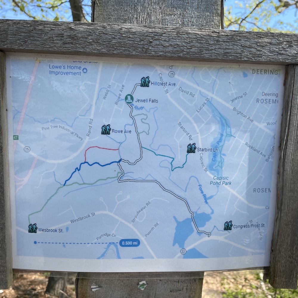 Jewell Falls - The hiking trail map - Parks Near Me