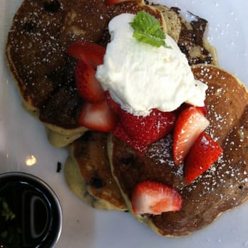 Plate 38 - Ricotta blueberry pancakes. - New American Near Me - Pasadena, California Plate 38 - Ricotta blueberry pancakes. - New American Near Me - Pasadena, California