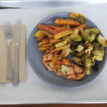 Forage - My small salmon with two sides.  Almost $20. - Salad Near Me - Los Angeles, California