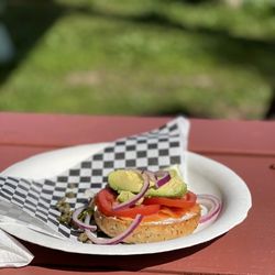 The Canape Cafe Oahu - Lox bagel, comes with 2 half's, I already eat one ‍