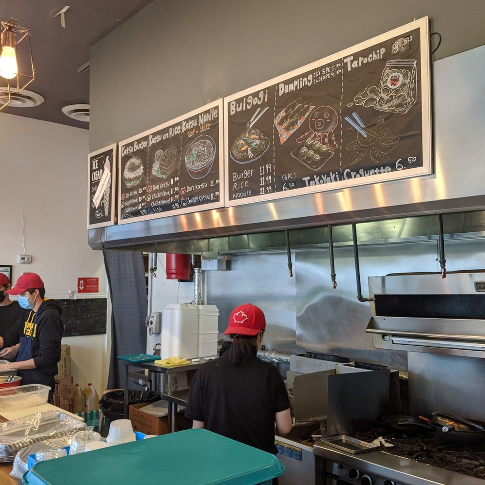 Menu and kitchen Menu and kitchen