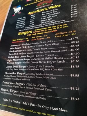 Menu photo 6 Chatterbox Bar & Grill Benton Harbor, MI