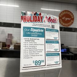 Holiday meals at Jewell