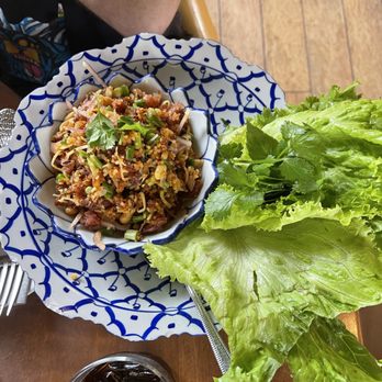 Torsap Thai Kitchen - "CHIENG-MAI" LETTUCE WRAP (GF) Famous northern-style chicken Larb - Thai Near Me - Walnut Creek, California Torsap Thai Kitchen - "CHIENG-MAI" LETTUCE WRAP (GF) Famous northern-style chicken Larb - Thai Near Me - Walnut Creek, California