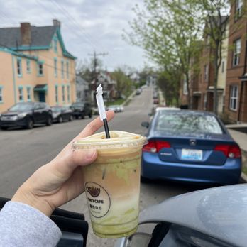 Cincy Cafe - Iced Pistachio Latte - Cafes Near Me - Cincinnati, Ohio