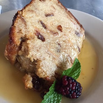 Paulie's - Bread pudding (saturated in syrup) - Sandwiches Near Me - Houston, Texas