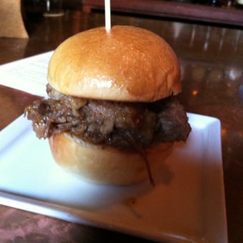 McMenamins Ringler's Annex - Mini Beef Brisket Slider - Speakeasies Near Me - Portland, Oregon