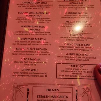 Ghost Donkey - Drink menu - Mexican Near Me - Las Vegas, Nevada