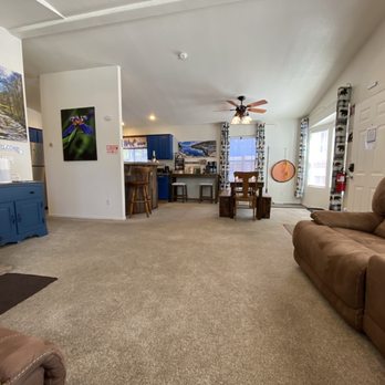Almost Bearadise - The living room looking into the dining room at the cabin Almost Bearadise - Vacation Rentals Near Me - Sugarloaf , California