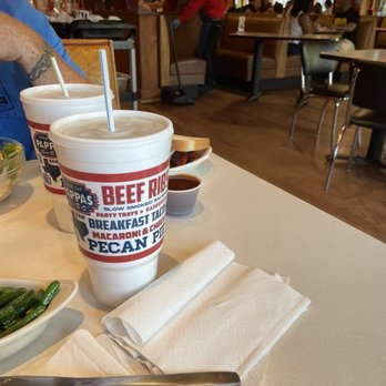Pappas Bar-B-Q - Staff taking the time to pull the tables out to fully clean the booths - Barbeque Near Me - Pasadena, Texas Pappas Bar-B-Q - Staff taking the time to pull the tables out to fully clean the booths - Barbeque Near Me - Pasadena, Texas