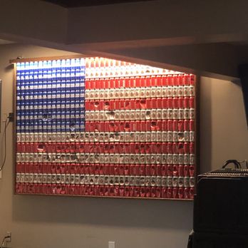 Stagecoach - American Flag consisting of beer cans. Pretty cool. - Steakhouses Near Me - Sedona, Arizona Stagecoach - American Flag consisting of beer cans. Pretty cool. - Steakhouses Near Me - Sedona, Arizona