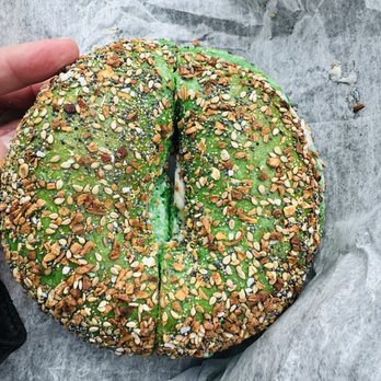 Fancy Bagels Xpress - Everything bagel festive for st patty day - Bagels Near Me - Southington, Connecticut