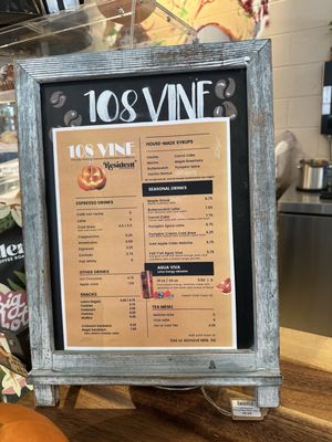 Menu photo 4 108 vine Gainesville, FL