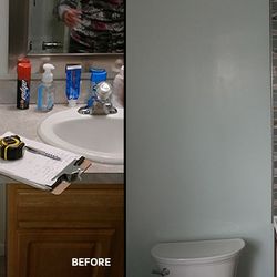 Expert Kitchens - Meriden bathroom before and after