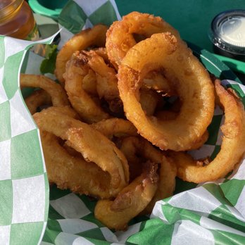 Tognazzini's Dockside Too - Beer- battered Onion Rings - Seafood Near Me - Morro Bay, California Tognazzini's Dockside Too - Beer- battered Onion Rings - Seafood Near Me - Morro Bay, California