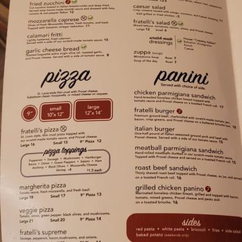 Fratelli's Ristorante - menu - Pizza Near Me - St Charles, Missouri Fratelli's Ristorante - menu - Pizza Near Me - St Charles, Missouri