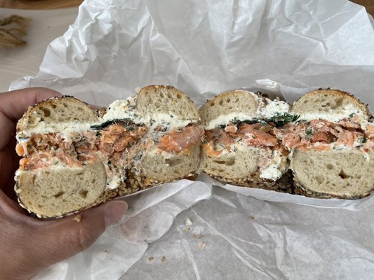 Chicken Dog Bagels by null