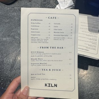 Kiln - Breakfast menu - American Near Me - Alexandria, Virginia Kiln - Breakfast menu - American Near Me - Alexandria, Virginia