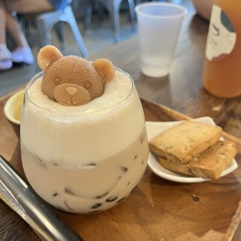 Hide Out Cafe - Boba bear combo  (Hide Out Milk Tea) - Cafes Near Me - Rowland Heights, California