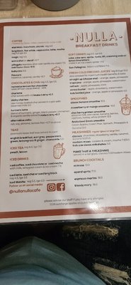 Menu photo 1 Nulla Nulla Cafe Cronulla, NSW