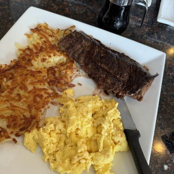 Two Partners Family Restaurant - Skirt Steak & Eggs - Breakfast & Brunch Near Me - Plano, Illinois