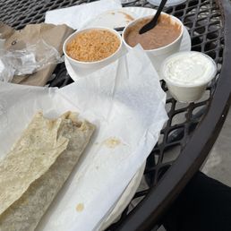 Green Chili Burrito rice and beans Green Chili Burrito rice and beans