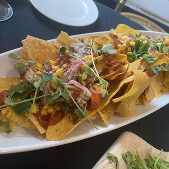 CrossKeys Vineyards - Pork nachos (we got it without the eggs) - Wineries Near Me - Mount Crawford, Virginia CrossKeys Vineyards - Pork nachos (we got it without the eggs) - Wineries Near Me - Mount Crawford, Virginia