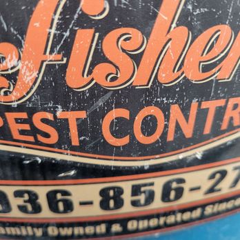 Fisher's Pest Control - Photo of sticker on the tank - Pest Control Near Me Fisher's Pest Control - Photo of sticker on the tank - Pest Control Near Me