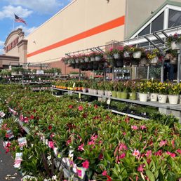 Part of the garden center facing the front of the store Part of the garden center facing the front of the store