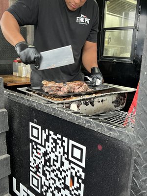 Fire Pit Brazilian Barbecue Food Truck by null