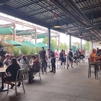 MadTree Brewing - Outside area! Plenty of space and packed! 06/29/2023 - Breweries Near Me - Cincinnati, Ohio