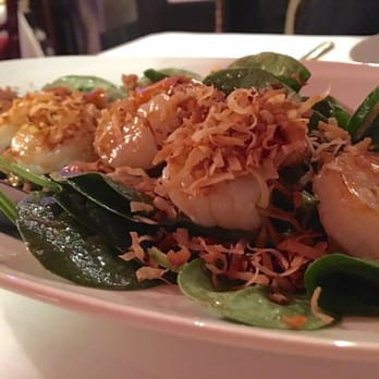 Mint Leaf Cuisine - Toasted Coconut & Grilled Shrimp Salad - Asian Fusion Near Me - Saratoga, California Mint Leaf Cuisine - Toasted Coconut & Grilled Shrimp Salad - Asian Fusion Near Me - Saratoga, California