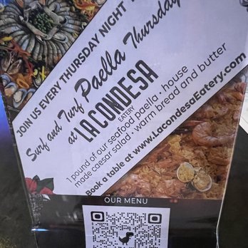La Condesa Eatery - Thursday night paella - Salad Near Me - Reno, Nevada