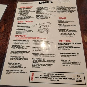 Chairs - Menu - Bars Near Me - East Point, Georgia Chairs - Menu - Bars Near Me - East Point, Georgia