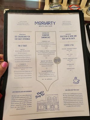 Menu photo 1 Moriarty Meats Café Bar Buffalo, NY Menu photo 1 Moriarty Meats Café Bar Buffalo, NY