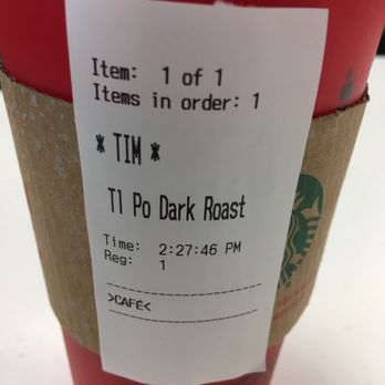 Starbucks - Pour Over Dark Roast, tastes just like flavored water and not the dark roast - Coffee & Tea Near Me - Pasadena, California Starbucks - Pour Over Dark Roast, tastes just like flavored water and not the dark roast - Coffee & Tea Near Me - Pasadena, California