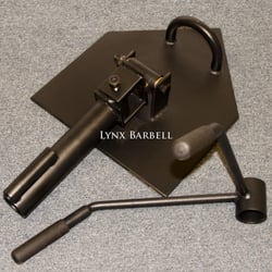 LYNX Barbell - LANDMINE WITH HANDLE.  This is the ultimate core working device and only available at LYNX Barbell.