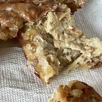 Holtman's Donuts - Looks normal on the outside, but there it is Raw/Uncooked Dough. - Donuts Near Me - West Chester, Ohio