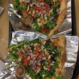 Awesome salad pizza! Awesome salad pizza!